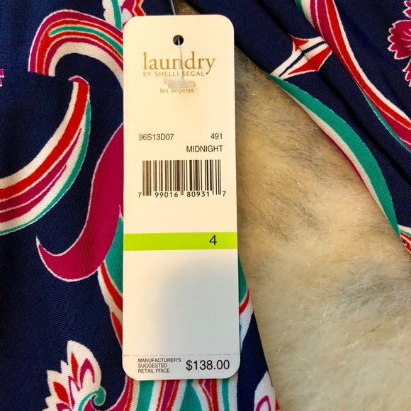 Laundry floral print navy dress - Picture 2 of 3